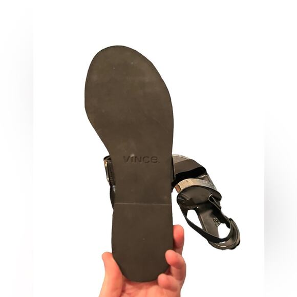 Vince Black and Silver Sandals - Picture 9 of 10